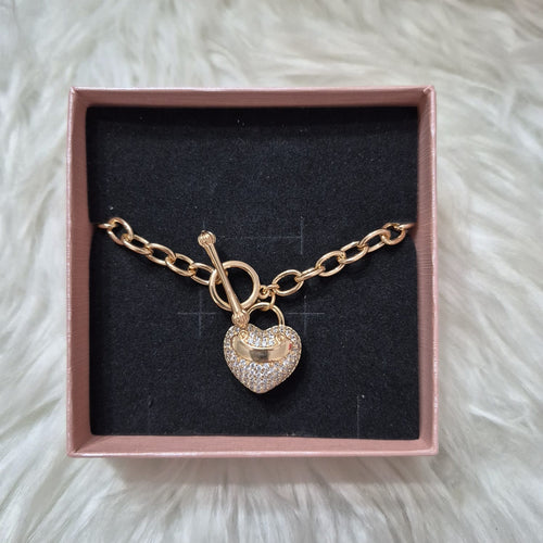 💛 Pulsera Corazón Dorado ✨